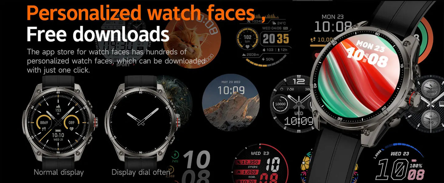 2025 New For Huawei GPS Smart Watch Men 466*466 AMOLED HD Precise GPS Compass BT Call Health Monitor IP69 Waterproof SWIM Watch