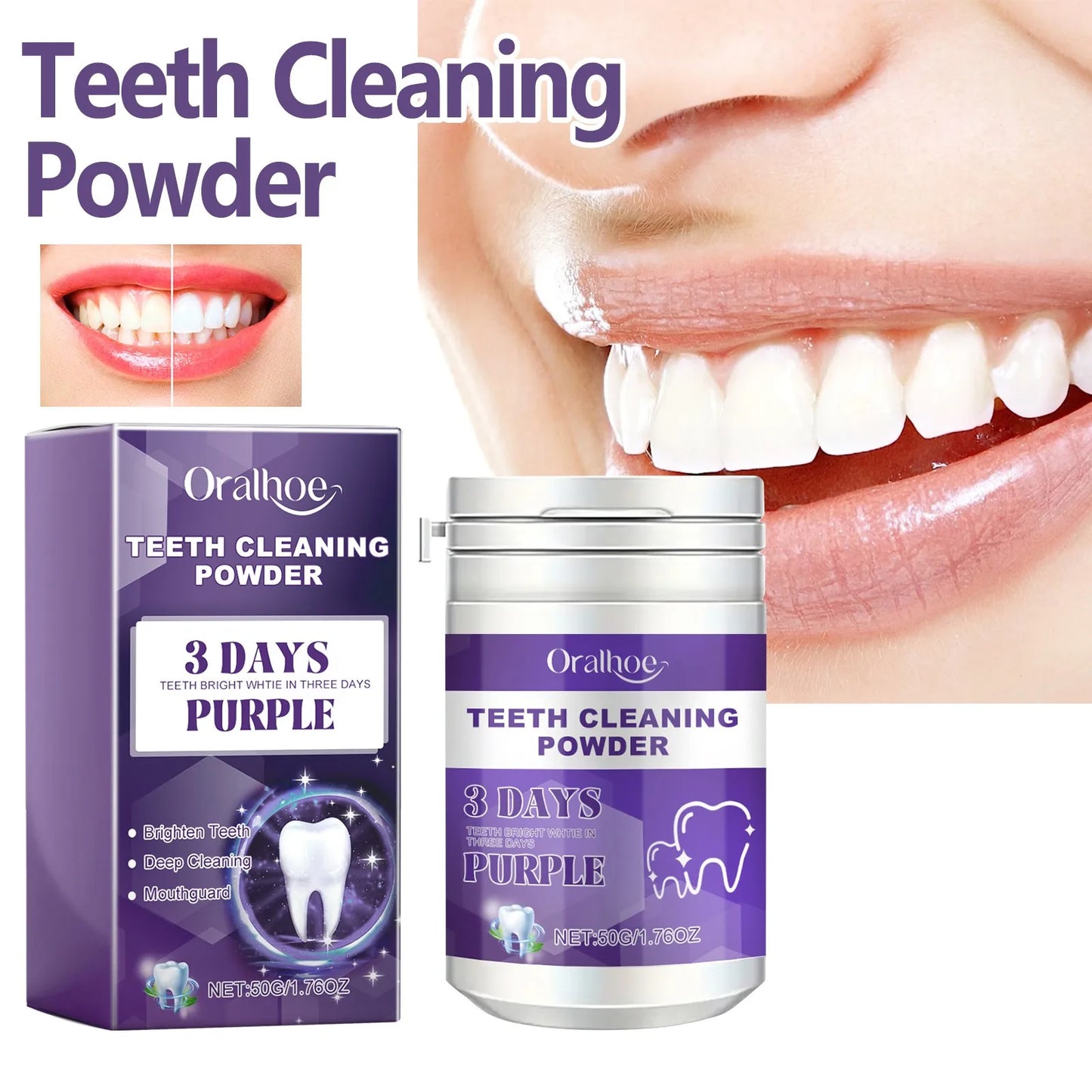 Teeth Whitening Powder Has A Whitening Effect, Which Is Effective For Deep Stains Tooth Whitening Care Product Healthy Gifts