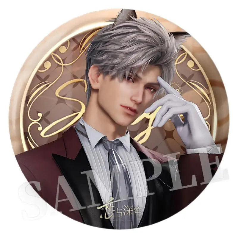 2025 75MM Love and Deepspace Sylus Rafayel Zayne Xavier Caleb Anime Flash Breeder Badge Emblem Brooch Cospaly Cartoon Gifts New