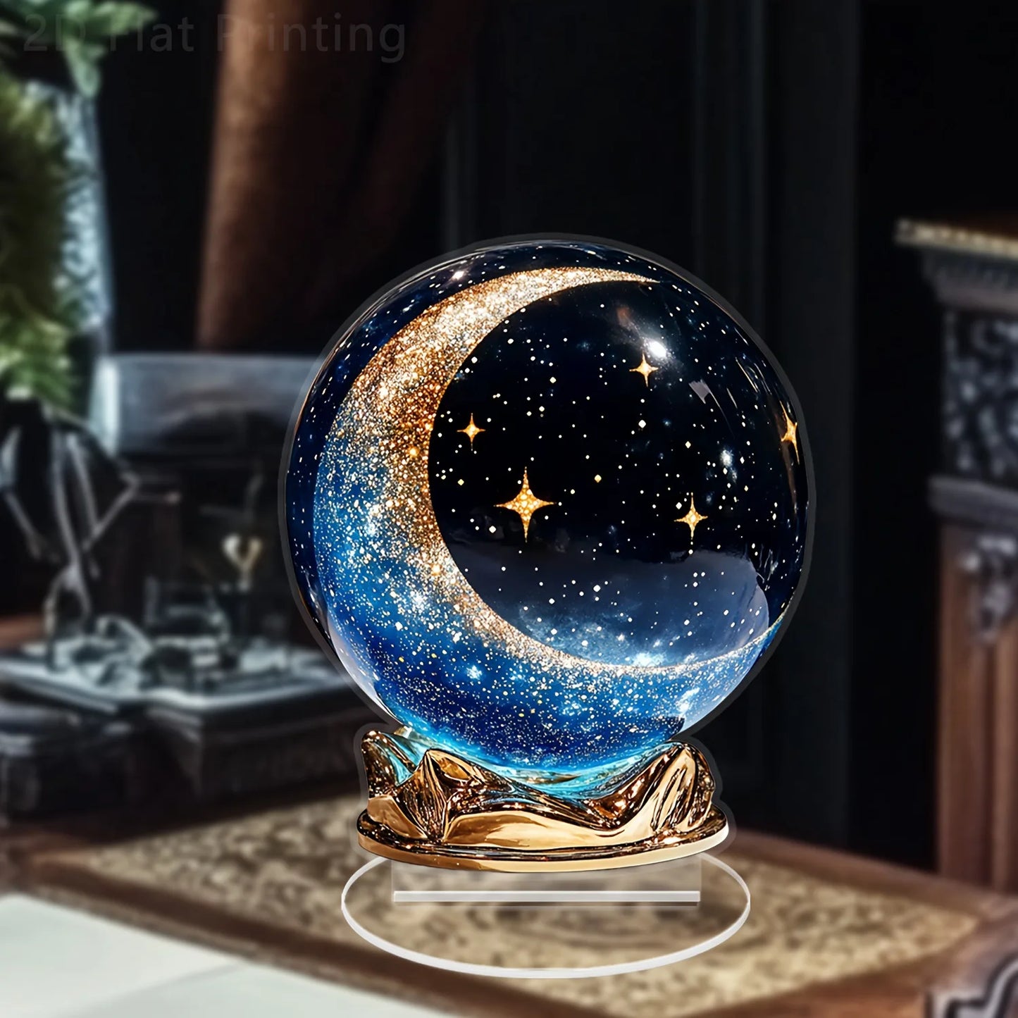 1PCS Bohemian Style Crystal Ball Tabletop Decoration Sculpture Home Decoration Office Decoration Coffee Shop Studio Display