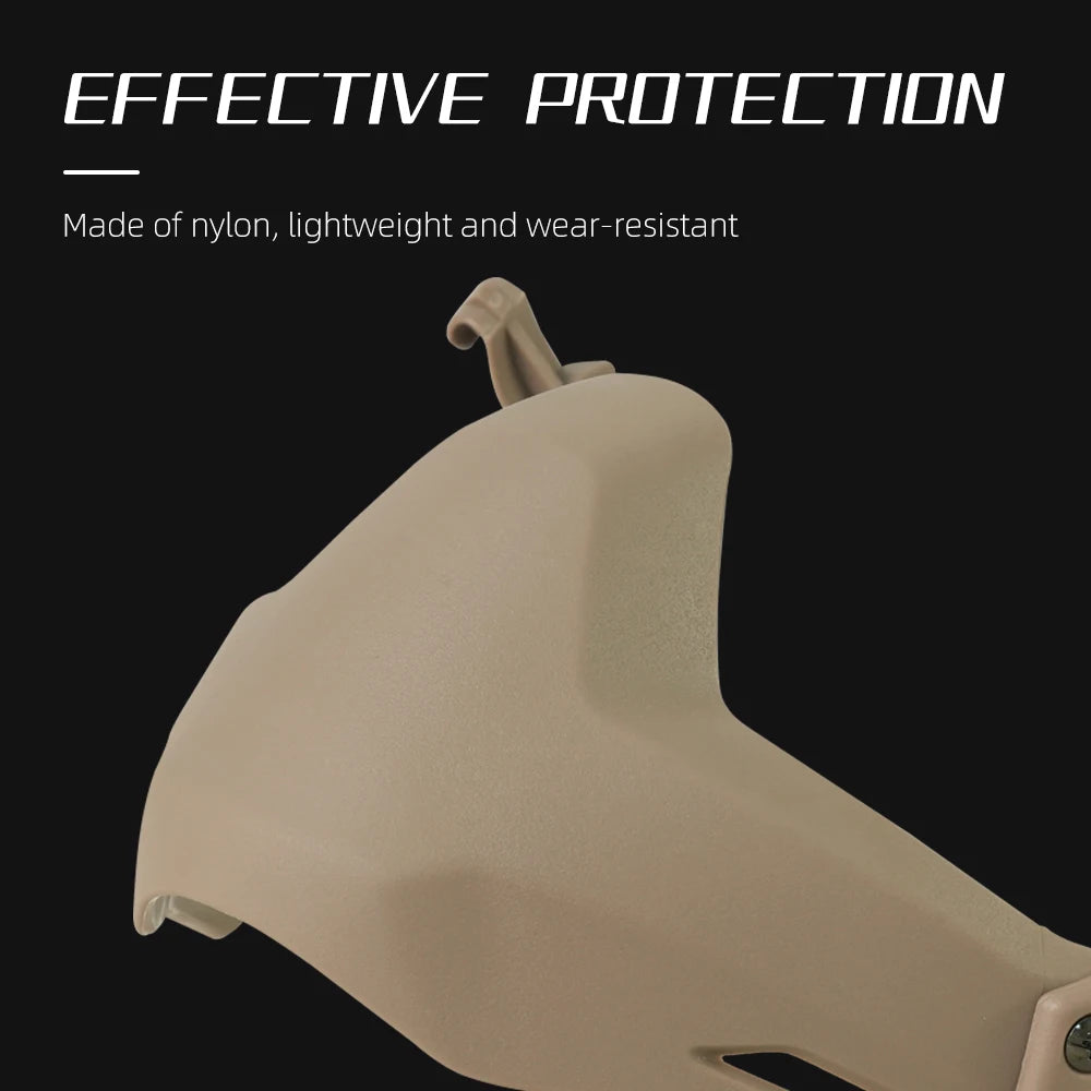 BOOIU Tactical Helmet Masks Half Face Suitable For Fast Rail Helmet Folding Nylon Mask Fit Face Airsoft Protective Helmet Masks