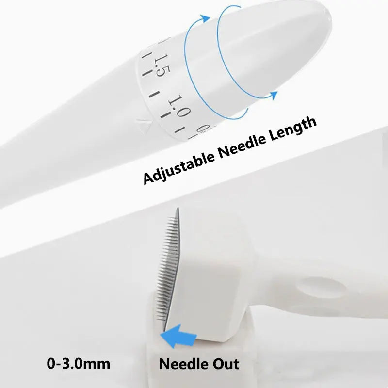 140 Adjustable Needle Length Stainless Steel Needle Derma Roller Stamp Micro needle For Skin Care Therapy Hair Growth