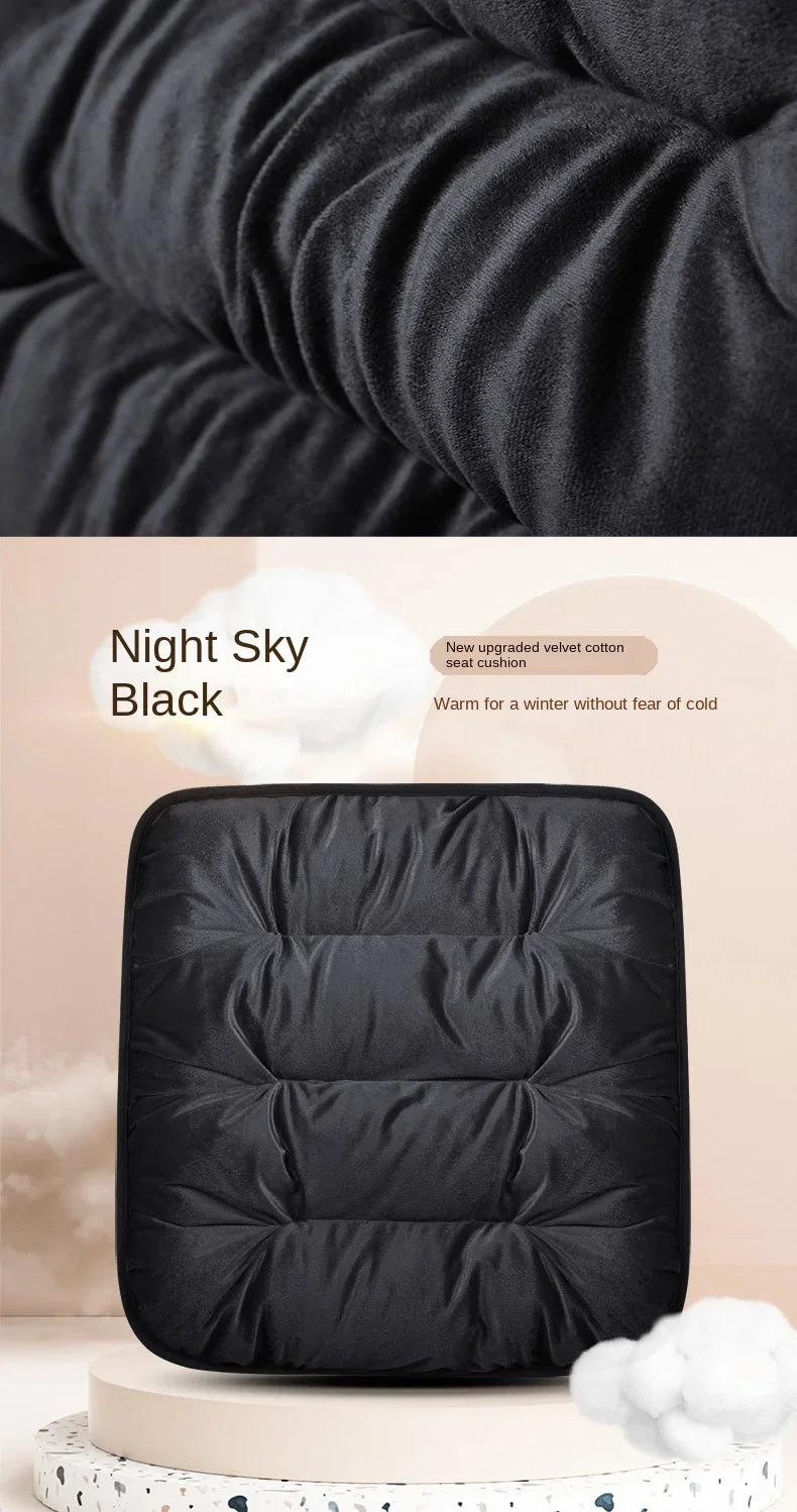 Winter Car Seat Cover with Back Pad Warm Slip-resistant Car Seat Cushion Chair Protector Universal for Suv Pick-Up Truck Sedan