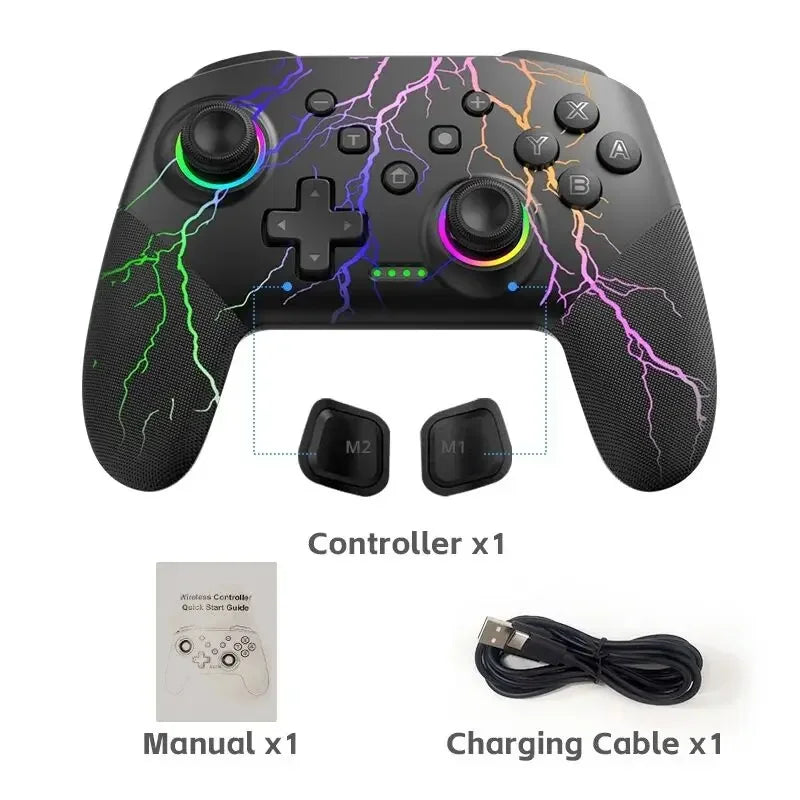 DATA FROG Wireless Switch Pro Controller for Switch/Switch OLED Programmable Joystick for PC Gamepad for Switch Lite Controller