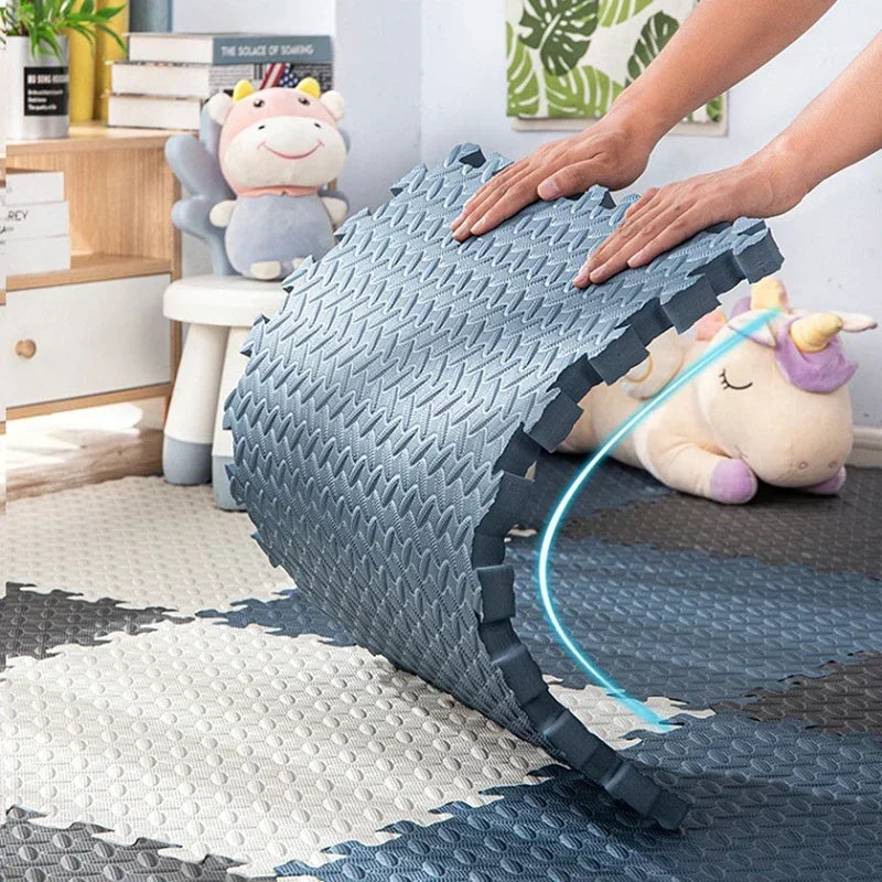 16pcs Interlocking Baby Play Mat, Thick and Soft Carpet Floor Mat, Perfect for Toddler's Room, Play Area and Exercise