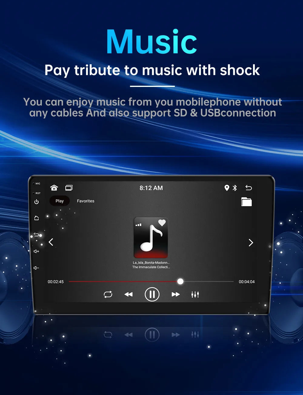 4G 64G Car play Android Radio Multimedia 7 9 10 inch CarPlay Android Auto 2 din Radio Stereo Receiver Player 2DIN GPS 4 Core