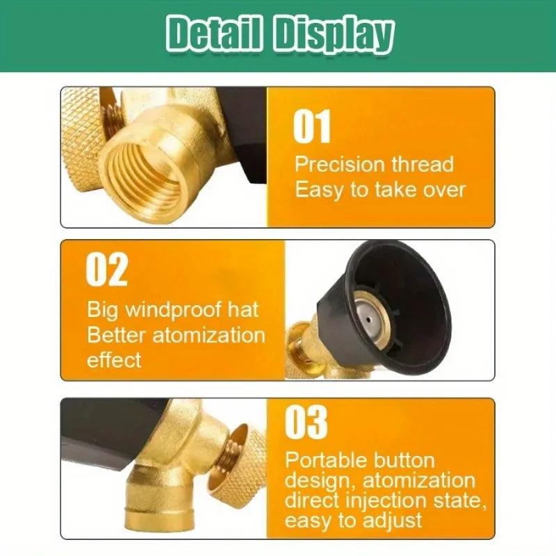 1PCS /2PCS Nozzle Agricultural Atomization Adjustable Nozzle Black Whirlwind Agricultural Sprinkler Head Garden Tool