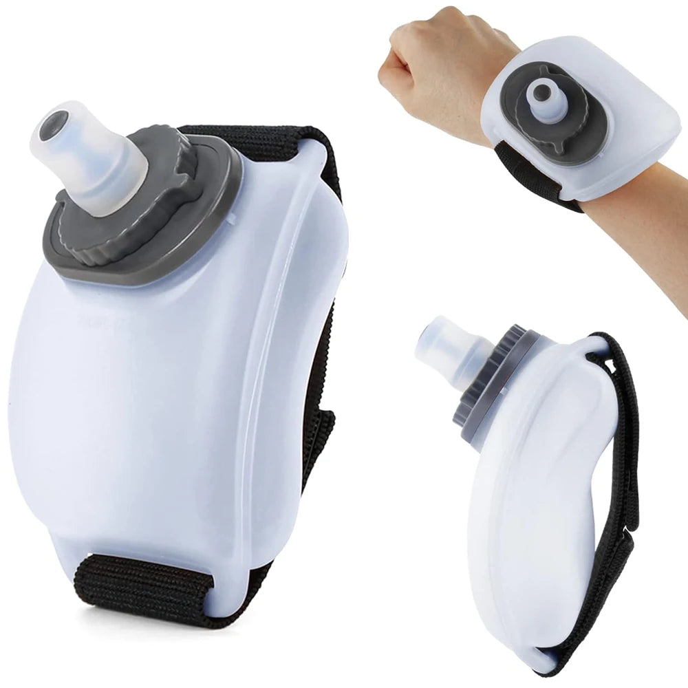 1Pcs Sports Arm Water Bottle, Silicone Wrist Mounted Water Cup for Running Cycling Hiking, Hands-Free Hydration for Outdoor Work