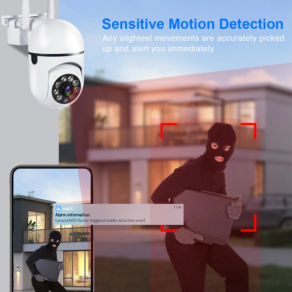 2.4G/5G IP WIFI Camera PTZ CCTV Outdoor Surveillance Camera Smart Human Detection Automatic Tracking Night Vision Two Way Audio