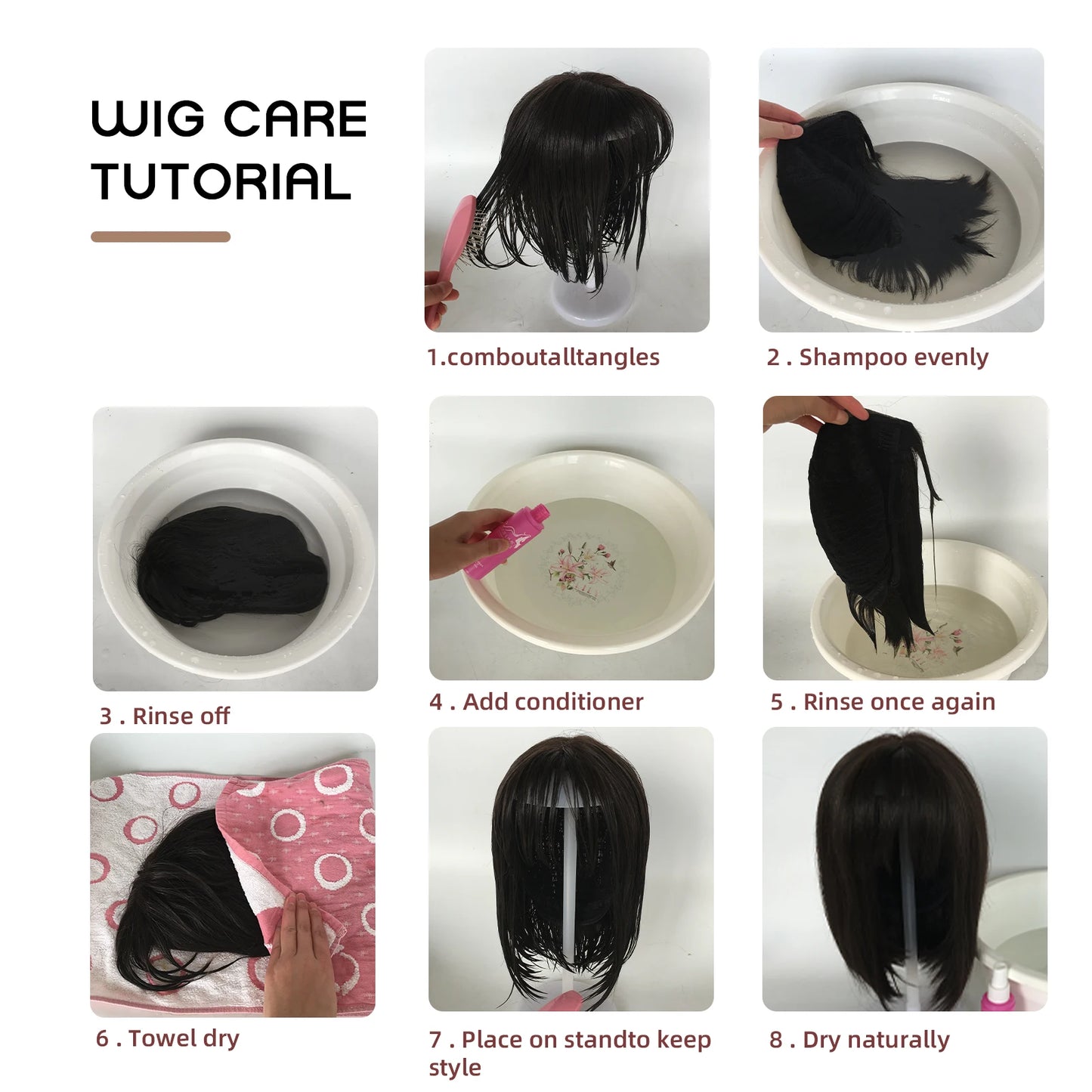 MEISU 26 Inch Synthetic Water Curly Wave Wigs Air Bangs Hair PLATINUM Heat-Resistant Natural And Smoot Daily Wear For Women