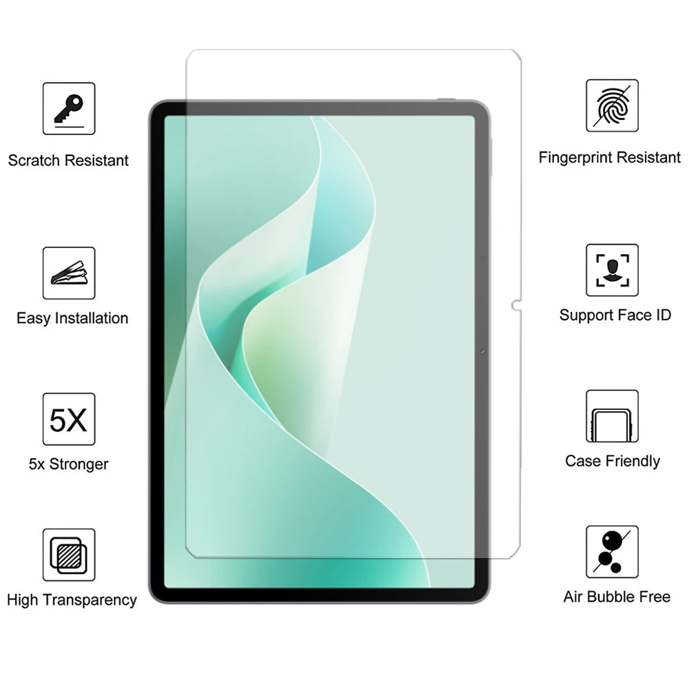 2PCS Glass For Honor pad X8a 11'' 11-inch Scratch Proof Tempered Glass Screen Protector
