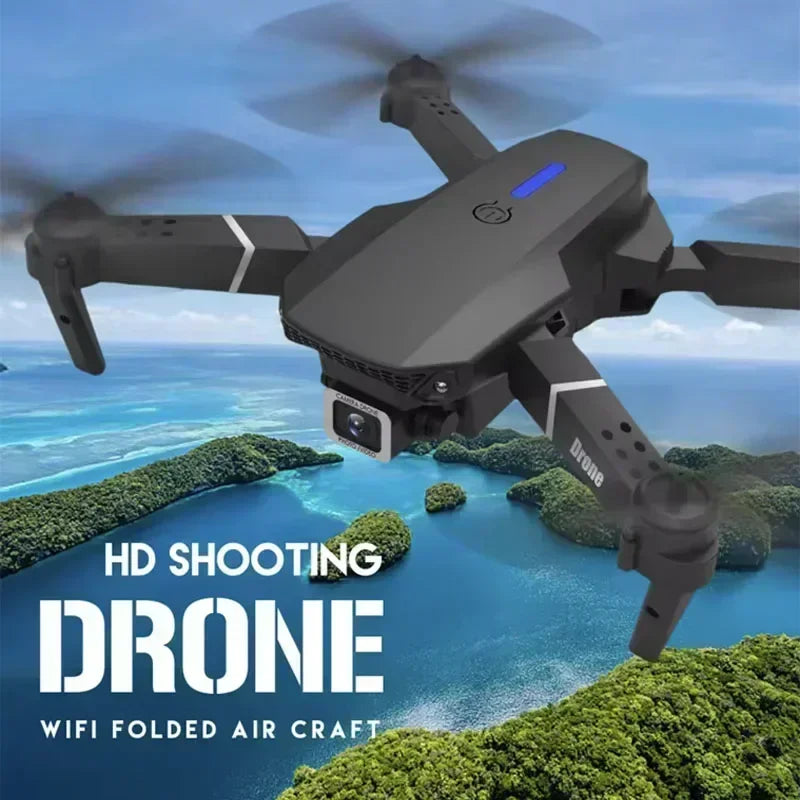 2024 E88Pro RC Drone 4K Professinal With 1080P Wide Angle HD Camera Foldable Helicopter WIFI FPV Height Hold Gift Toy