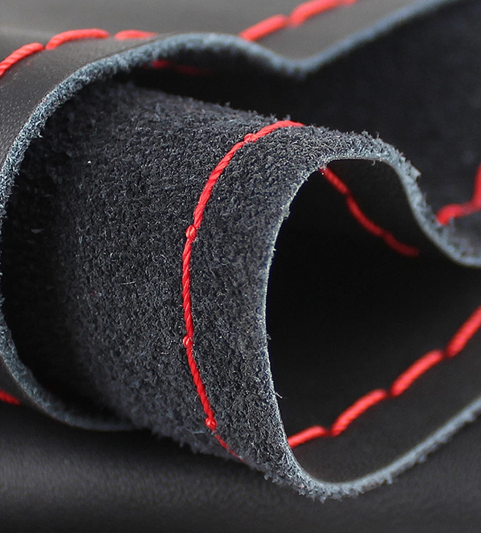 Car Steering Wheel Braid Cover Universal Fiber Leather Car Steering-wheel With Needles And Thread Auto Interior Accessories