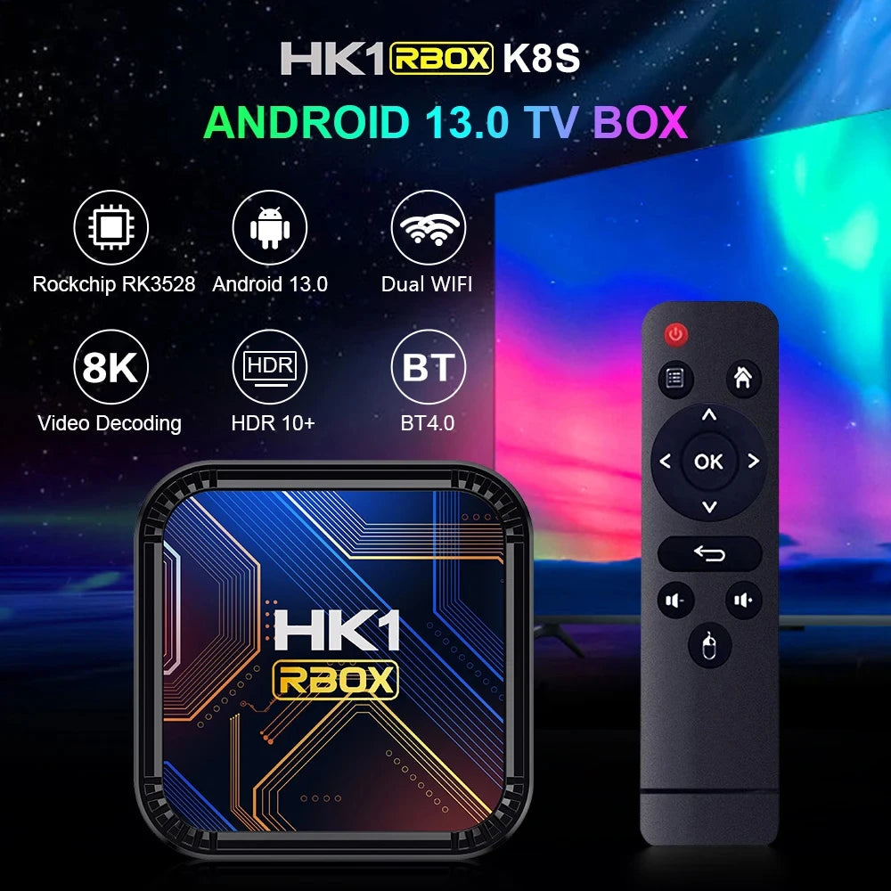 LEMFO RK3528 Iptv Smart TV Box Android 13 Quad Core Cortex A53 Support 8K Video 4K HDR10+ 2.4&5.8G Dual Wifi6 BT5.0 Set Top Box