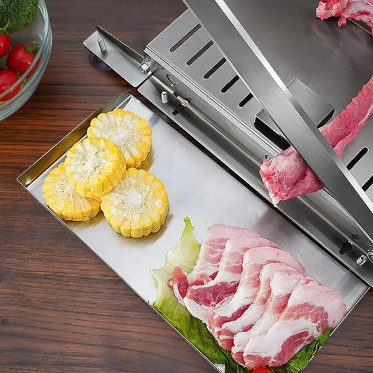 Stainless Steel Meat Slicer Meat Slicer Bone Cutting Machine Minced Lamb Bone Meat Cutter Chicken Duck Fish Ribs Lamb Cutting