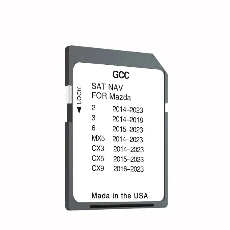 Compatible for Mazda CX9 from 2016 to 2023 GPS SD Card Map Navigation 8GB Cover GCC Middle East Oman Jordan