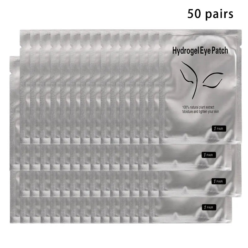 50/100PCS Wholesale Hydrogel Gel Eye Patches for Eyelash Extension Eyepads Eyelash patch Lash Extension Mask Eyepad Makeup