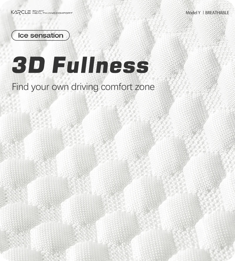 For Tesla Model 3 /Y Car Seat Cover For 2020-2025 Tesla Model 3/Y 5-Seat Ice Silk Seat Cushion Summer Breathable Car Accessories