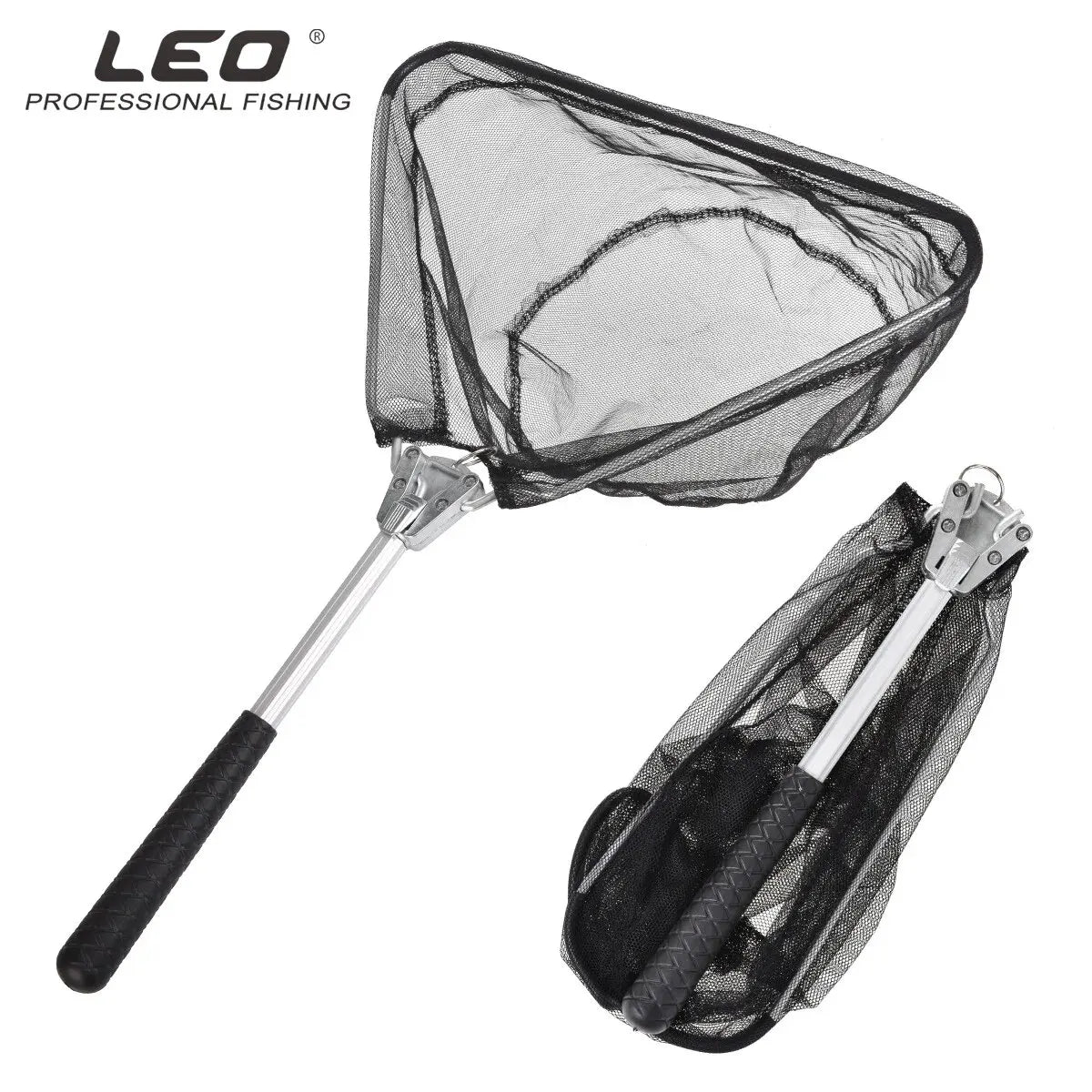 1pc Heavy Duty Folding Fishing Landing Net - 5.91FT/7.87FT Pole Handle For Kayak, Fly, Catfish, Bass, Crab & Trout!