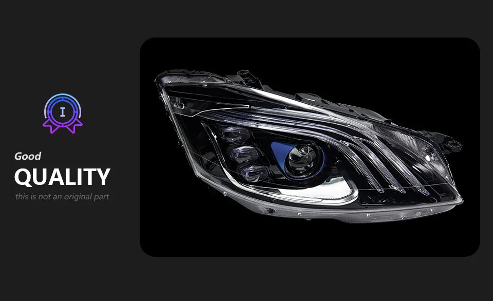 Car Lights for W221 2006-2013 S Class LED Auto Headlight Assembly Upgrade W222 Maybach Style Design Signal Lamp Accessories