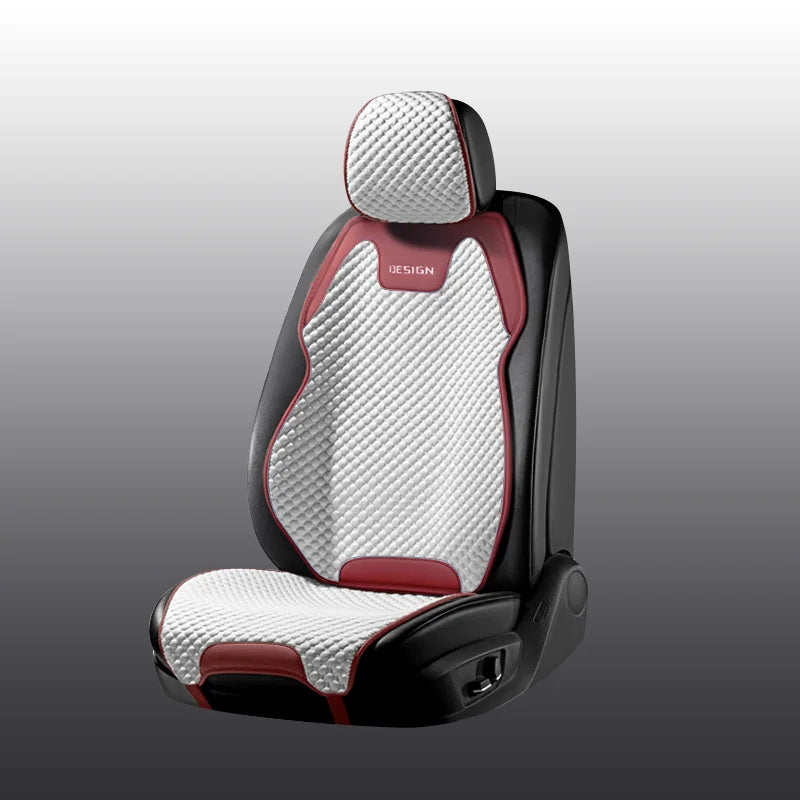 Ice Silk Car Seat Cushion Ventilation Comfortable, Durable Four Seasons Universal Split Single Car Front Seat Cover