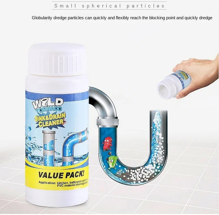 100g Powerful Sink Drain Cleaner High Efficiency  Clog Remover Kitchen Sewer Power Pipe Channel Powder Cleaning Tools