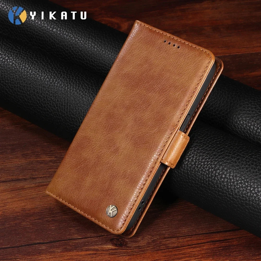 Magnetic Leather Wallet Case for Vivo Y400 V60 V50 V40 SE V30 V30E V29 V29E V27 Lite Pro 4G 5G Luxury Prenium Case Phone Cover