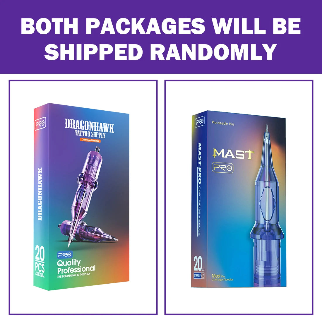 Dragonhawk PRO Tattoo Cartridge Needles 0.3mm RL Round Liner Upgraded version of MAS PRO Tattoo Needle