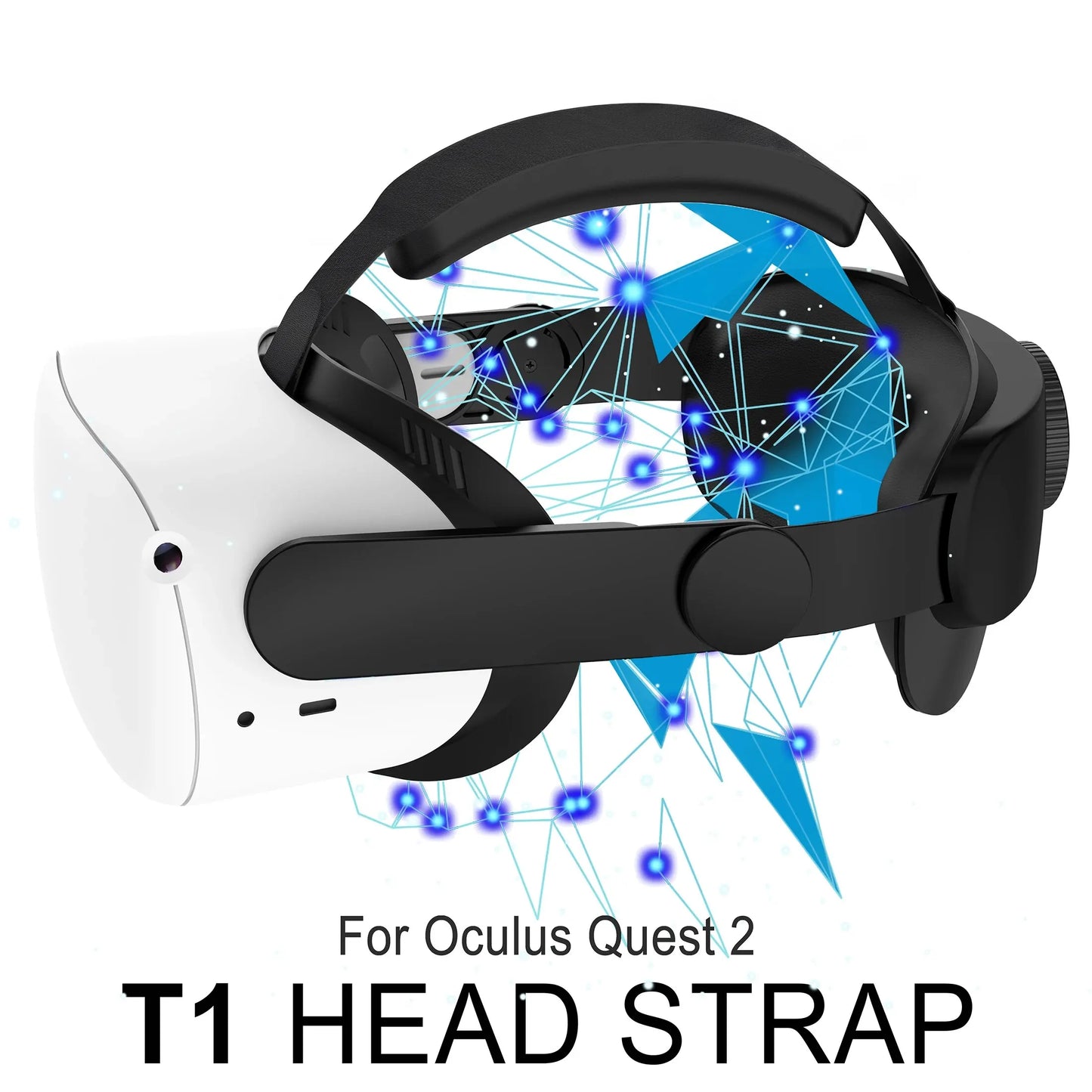 Head Strap Compatible with Oculus Quest 2, Adjustable Elite Strap Replacement in VR Accessories (Comfort Head Strap Only)