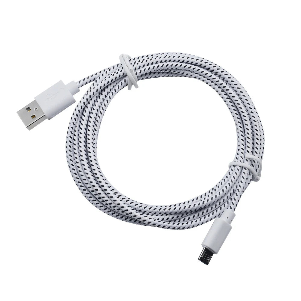 Micro USB Cable 2.4A Fast Charging Mobile Phone Charger Date Cord For Samsung Huawei Xiaomi Micro Nylon Braided Data Sync Cable
