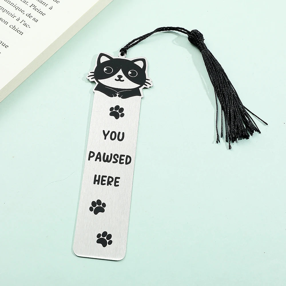 New cute cat bookmark, student birthday gift or teacher's day gift, make reading time even better.