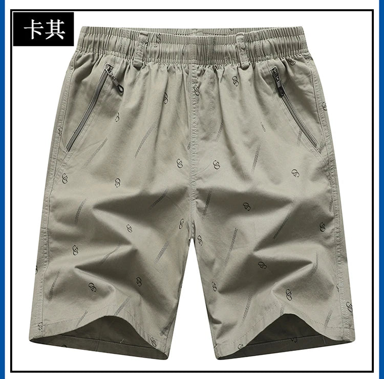2024 Men's Work Shorts Summer Cotton Thin Casual Sweatpants Comfortable Hundred Five Pants