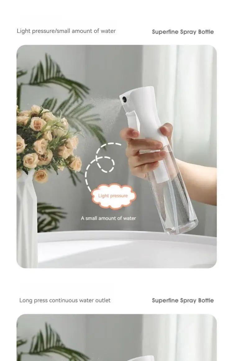 200ml Hairdressing Spray Bottle Barber Hair High Pressure Water Can Salon Refill Bottle Beauty Atomizer Container