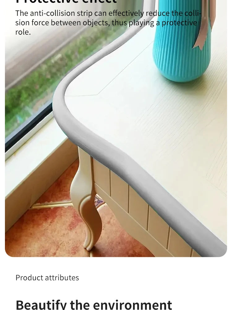 Safety Table Edge Protection Bar Table Angle Protection Collision Buffer Foam Bumper Free Tape Baby Anti-collision Strip