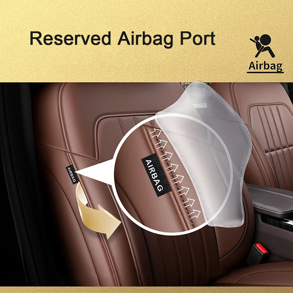 For Land Rover Range Rover Velar 2017 2018 2019 2020 Faux Leather Custom Car Seat Covers Full Set Interior Protector Accessories