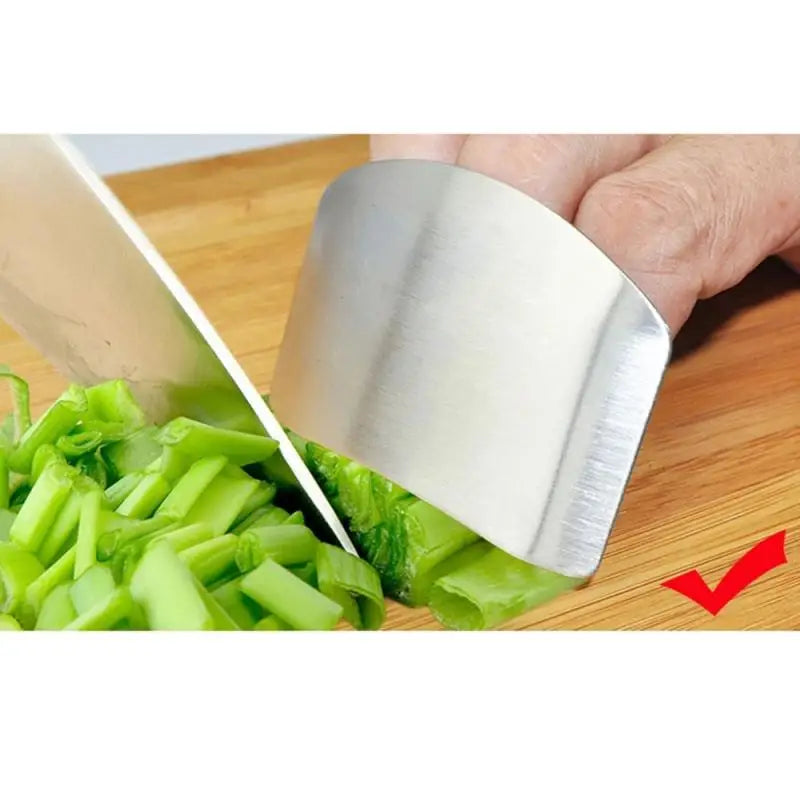 Stainless Steel Finger Protector Anti-cut Finger Guard Safe Vegetable Cutting Hand Protecter Kitchen Gadgets Kitchen Accessories