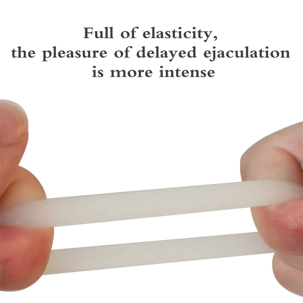 Silicone Penis Ring Set Sex Toys for Men 3 PCS Silicone Luminous Locking Ring Delayed Ejaculation for Men Adult Sex Toys