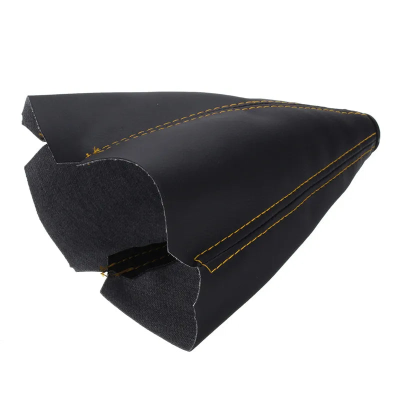 Hot 16mmUniversal Car Gear Shift Collars Carbon Fiber Auto Car Manual Stick Shifter Knob Gear Shift Boot Cover Gaiter PU Leather