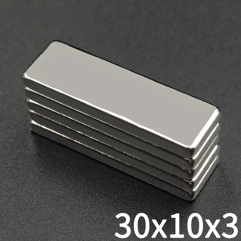 2/5/10/20/50/100Pcs 30x10x3 Block Powerful Neodymium Magnet 30mm X 10mm X 3mm Rectangular Super Strong Magnetic imanes 30*10*3