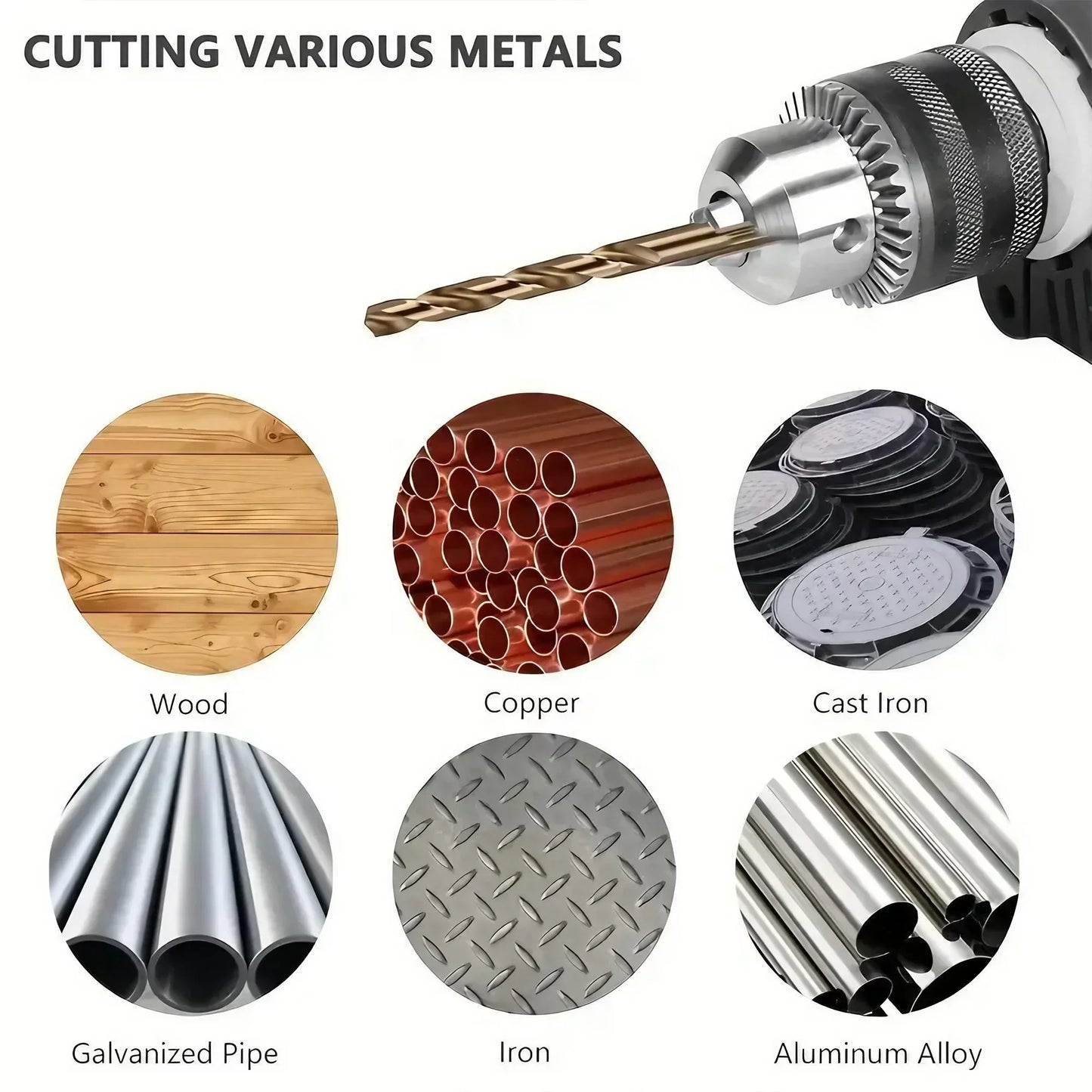 STONEGO 99Pcs High-Speed Steel Titanium Coated Drill Bit Set - 1.5mm to 10mm Twist Drills for Wood, Plastic, and Aluminum