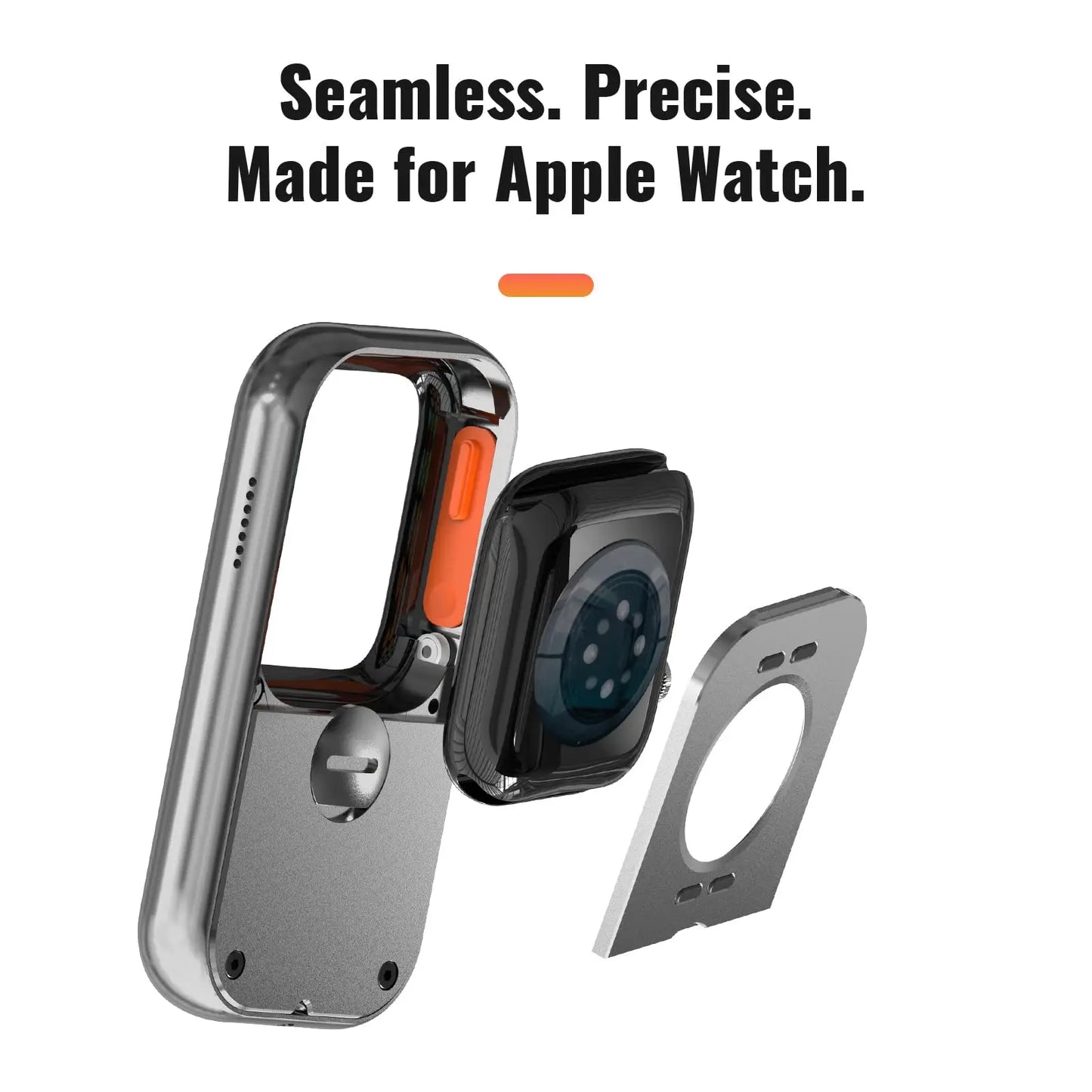 RePod Aluminum Alloy Protective Case for Apple Watch Series 7/8/9, Apple Watch Case  with Click Wheel Design