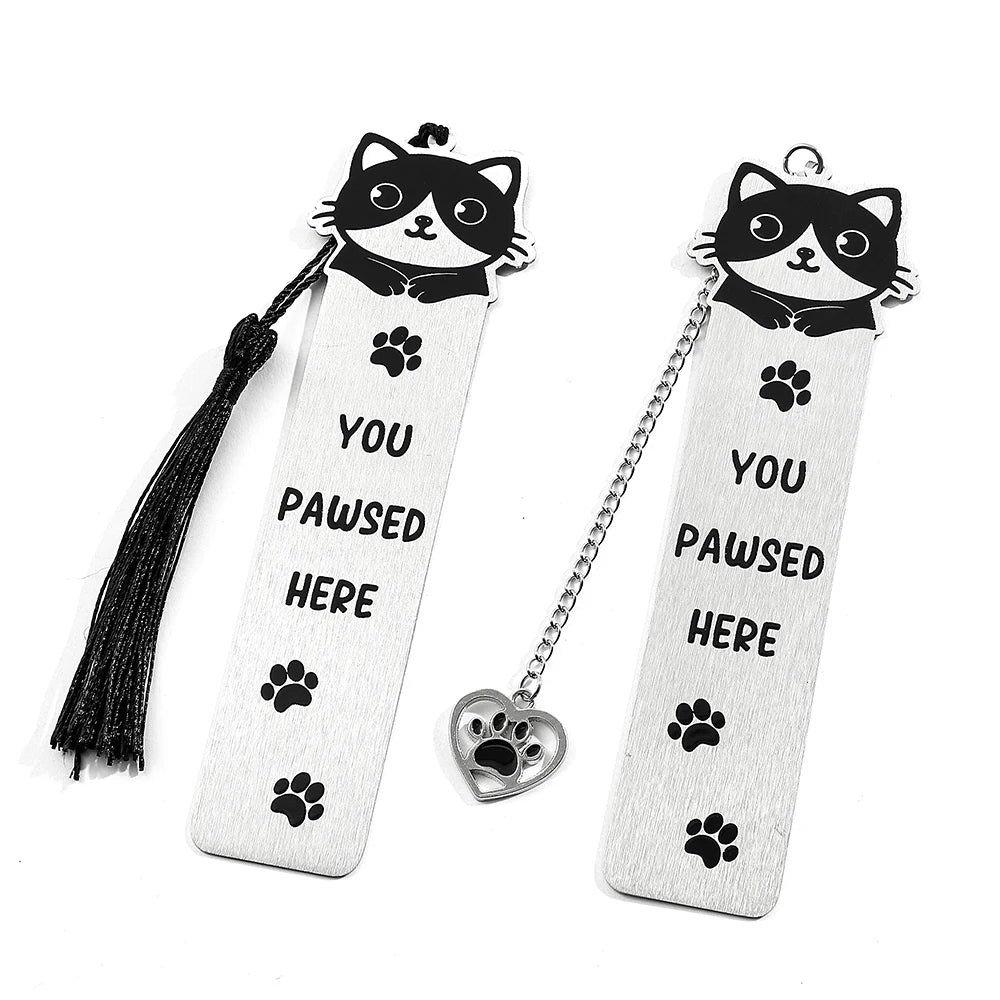 New cute cat bookmark, student birthday gift or teacher's day gift, make reading time even better.