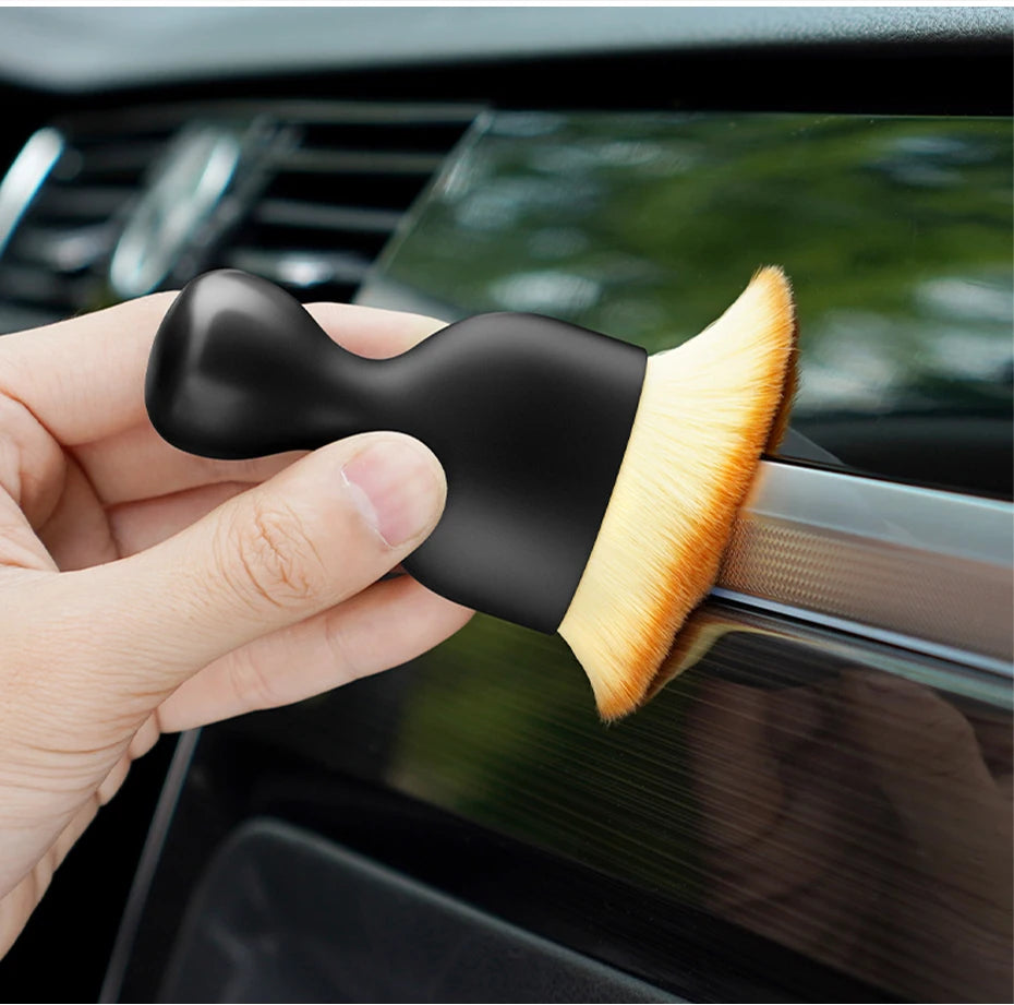 SEAMETAL Soft Cleaning Brush for Car Air Outlet Dust Sweeping Tools Auto Interior Clean Brushes Scratch-Free Car Detailing Tool