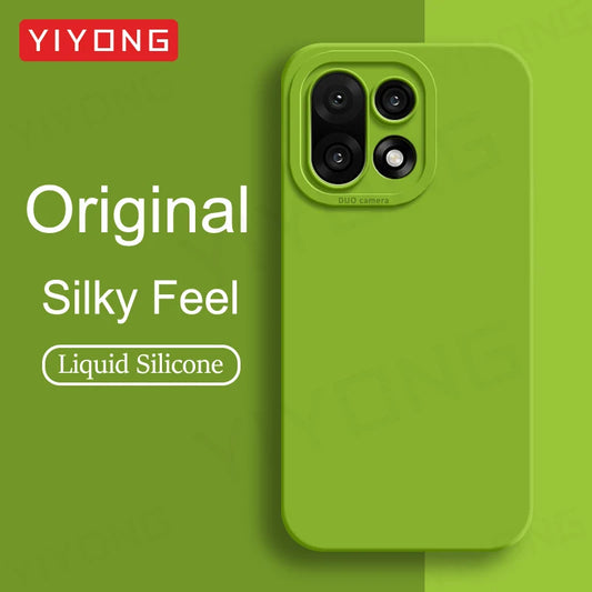For Oneplus15 Case YIYONG Silky Feel Liquid Silicone Soft Cover For Oneplus 15 15R One Plus 13 R 13R Oneplus13 5G Phone Cases