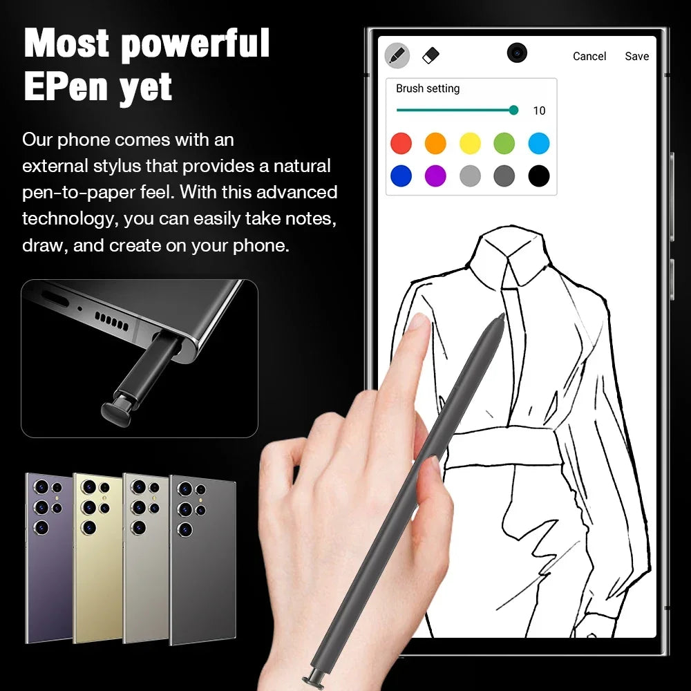 2025 New Hot S25 Ultra Original Intelligent 5g Dual Card Dual Standby Android 14 System 8000mah Battery Global Version