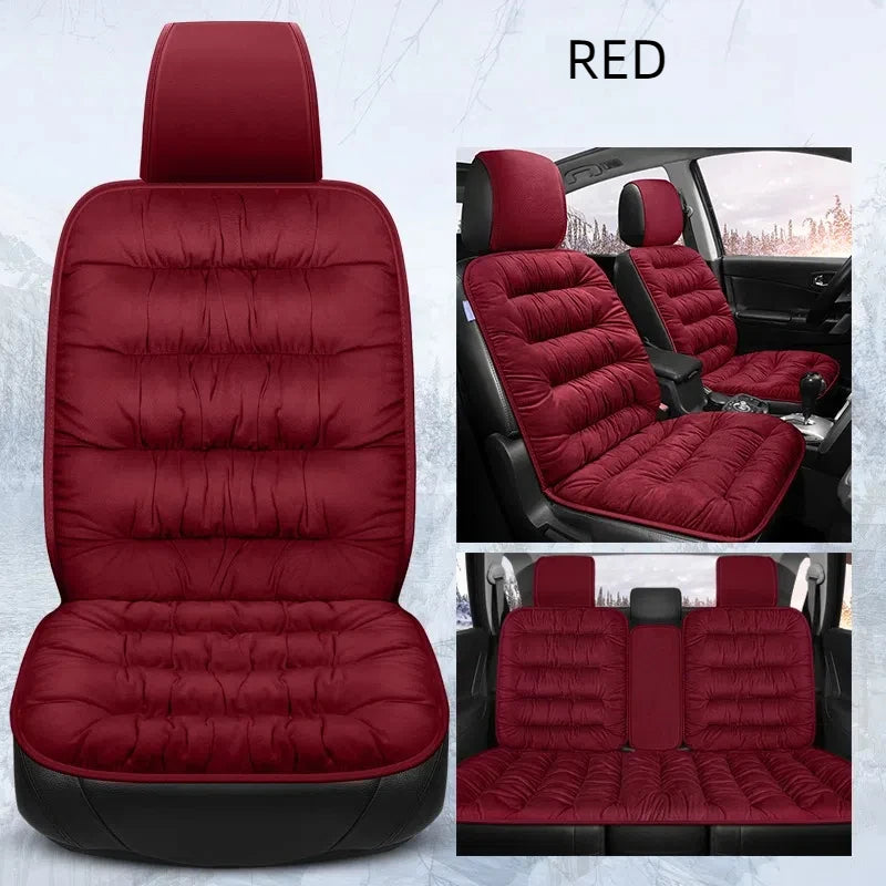 Car Seat Cushion Seat Cover General Front Rear Full Set Down Feather Breathable Protector Mat Pad Auto Accessories for Most Cars