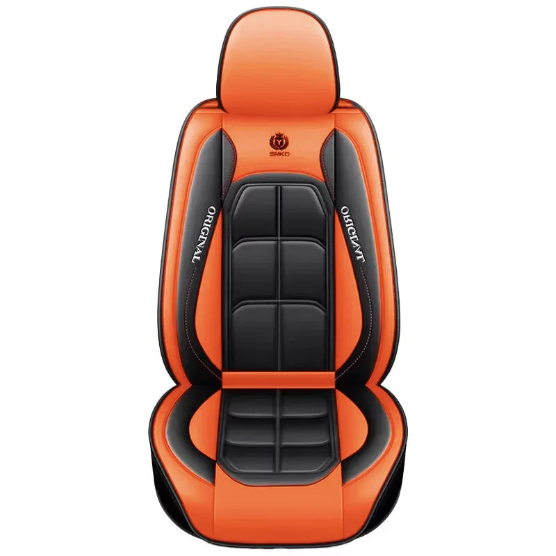 1pcs All inclusive seat cover full leather car seat cushion single seat driver and passenger seat cover all season universal pad