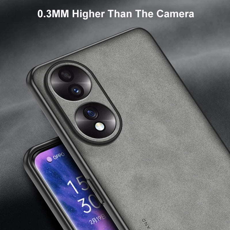 Luxury PU Leather Case For Honor 90 70 50 Back Cover Matte Full Protection TPU Silicone Phone Case For Honor50 Honor70 Honor90