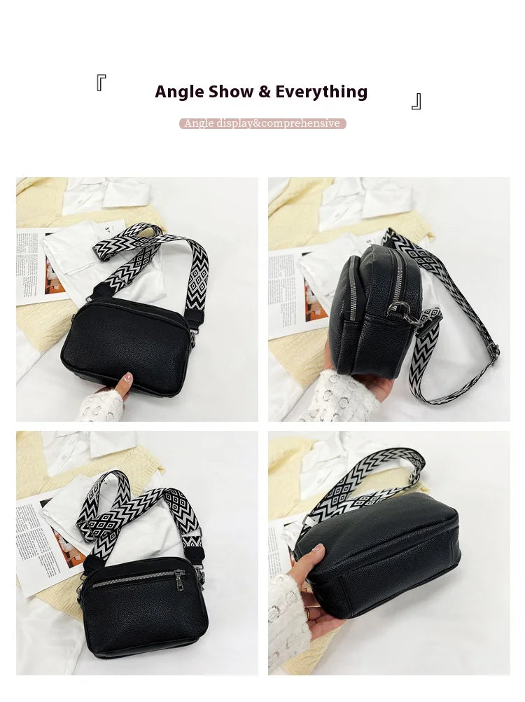 New Fashion Women's Bag Senior Simple Atmosphere Single Shoulder Crossbody Bag With Retro Small Square Bag Simple Fashion