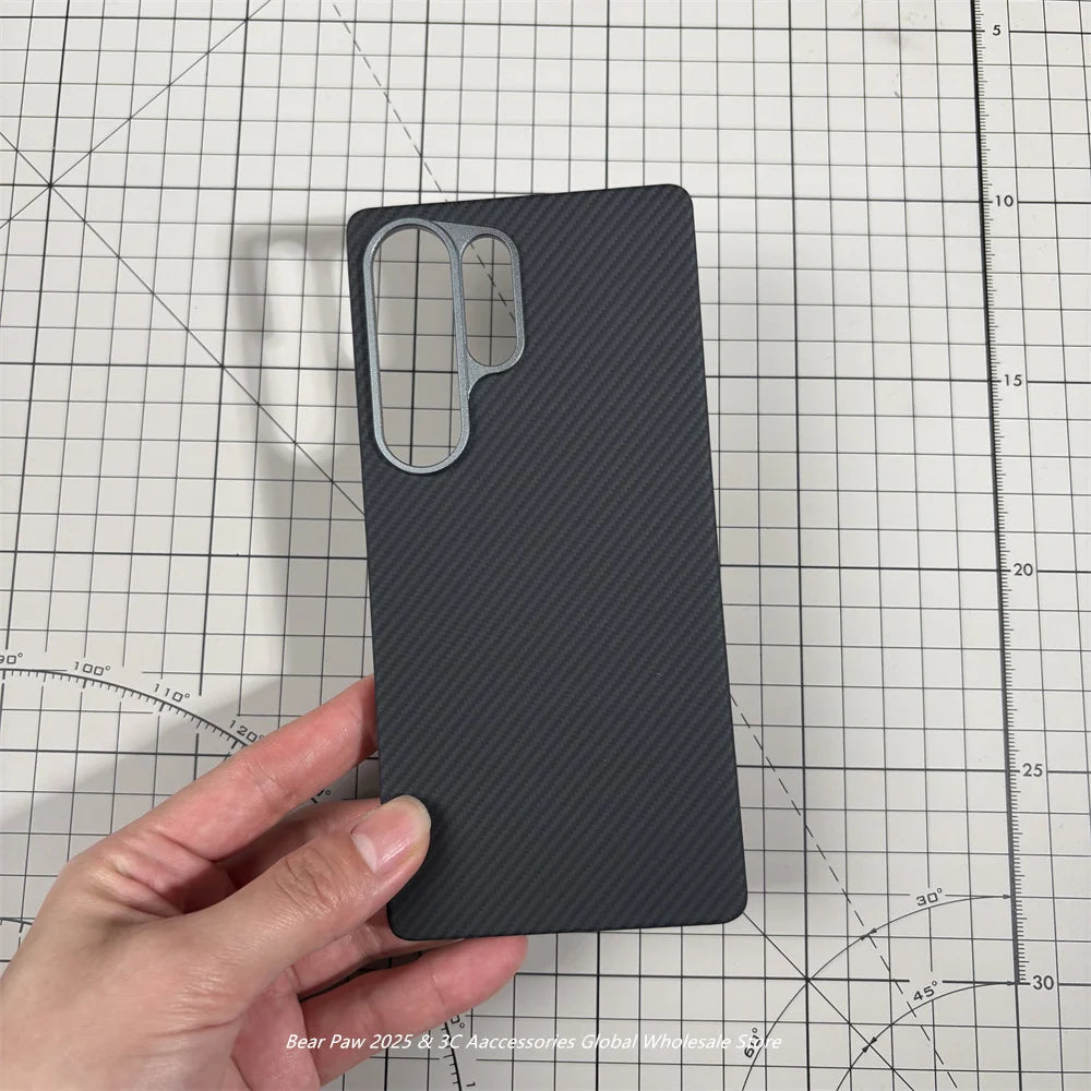 Magnetic Case for Samsung S25 Ultra Aramid Carbon Fiber Protective Cover for Samsung Galaxy S25 Ultra Carbon Cases